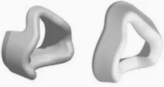 Immagine di Kit cuscinetto interno ed esterno di ricambio per maschera NASALE FLEXIFIT HC405